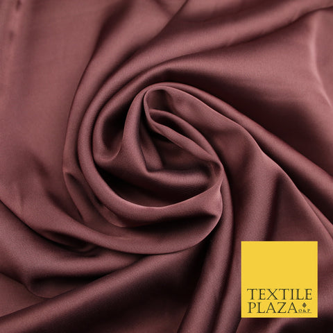 Vintage Mauve Fine Silky Smooth Liquid Sateen Satin Dress Fabric Drape Lining Material 7863