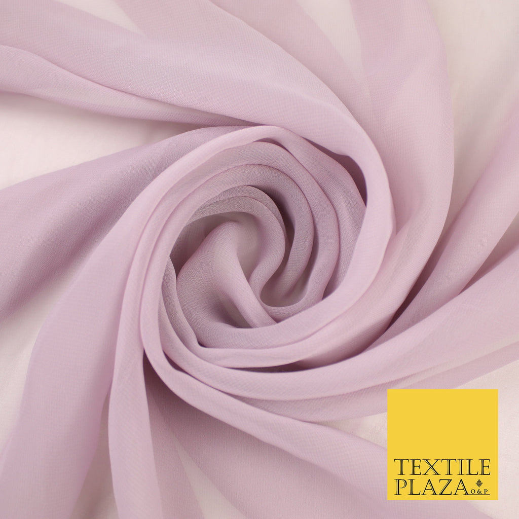 LIGHT MAUVE Premium Plain Dyed Chiffon Fine Soft Georgette Sheer Dress Fabric 8344