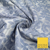 Light Grey Floral Trellis Petal Leaf Metallic Textured Brocade Fabric 8515