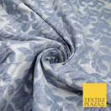 Light Grey Floral Trellis Petal Leaf Metallic Textured Brocade Fabric 8515
