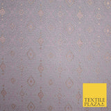 Mauve Ornamental Ornate Brocade Jacquard Dress Fabric 56" Wide 8508