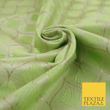 Floral Geometric Ornamental Textured Brocade Jacquard Waistcoat Dress Fabric