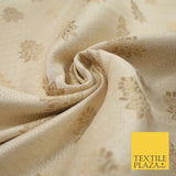 Intricate Floral Ornamental Textured Brocade Jacquard Waistcoat Dress Fabric