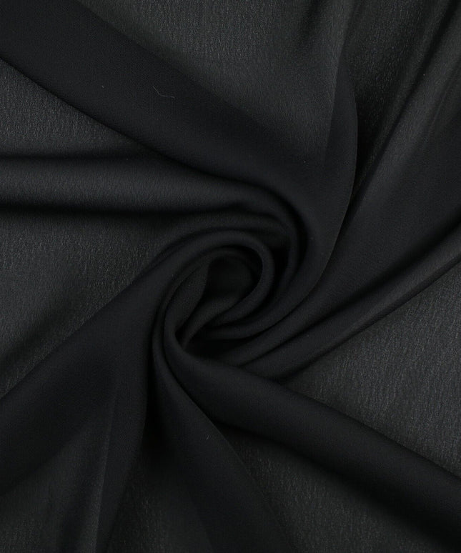 18 COLOURS - Premium Plain DOUBLE Georgette Chiffon Sheer Dress Polyester Fabric