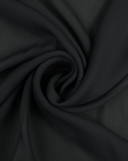 18 COLOURS - Premium Plain DOUBLE Georgette Chiffon Sheer Dress Polyester Fabric