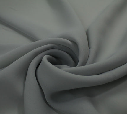 18 COLOURS - Premium Plain DOUBLE Georgette Chiffon Sheer Dress Polyester Fabric