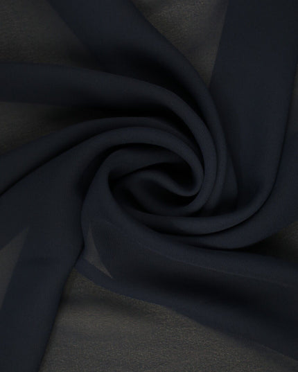 18 COLOURS - Premium Plain DOUBLE Georgette Chiffon Sheer Dress Polyester Fabric