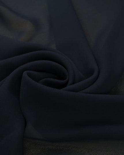 18 COLOURS - Premium Plain DOUBLE Georgette Chiffon Sheer Dress Polyester Fabric