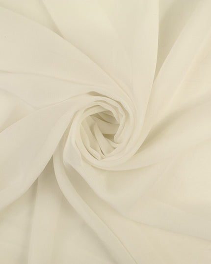 18 COLOURS - Premium Plain DOUBLE Georgette Chiffon Sheer Dress Polyester Fabric