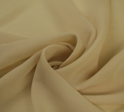 18 COLOURS - Premium Plain DOUBLE Georgette Chiffon Sheer Dress Polyester Fabric