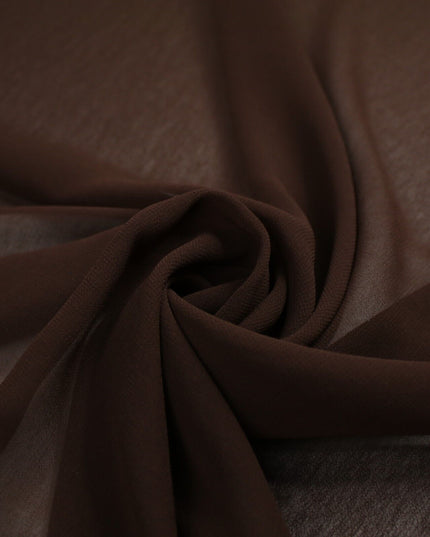 18 COLOURS - Premium Plain DOUBLE Georgette Chiffon Sheer Dress Polyester Fabric