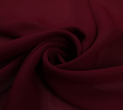 18 COLOURS - Premium Plain DOUBLE Georgette Chiffon Sheer Dress Polyester Fabric