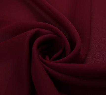 18 COLOURS - Premium Plain DOUBLE Georgette Chiffon Sheer Dress Polyester Fabric