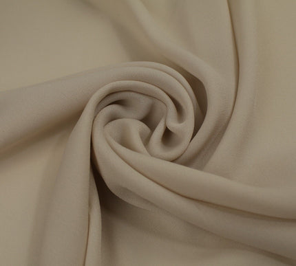 18 COLOURS - Premium Plain DOUBLE Georgette Chiffon Sheer Dress Polyester Fabric