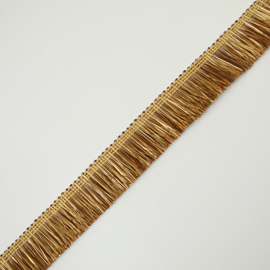 Antique Gold Metal Effect Fringe Tassel Trimming Gota Border Ribbon Lace X699