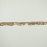 Gold Metallic Ribbon & Trio Pearl Trim Border Ribbon Gota Lace 2cm Wide X701
