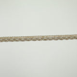 Slim Classic Gold Woven Braided Glitter Matte Trim Border Lace - 1cm Wide X708