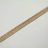 3 COLOURS - Mini Pearl Edged Zig Zag Metallic Ribbon Trim Border Lace 19mm Wide