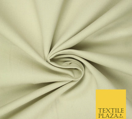 ECRU STONE CREAM Premium Plain 100% Cotton Canvas Fabric Upholstery Dress Bags Craft Material 57" 5589