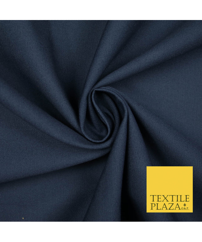 VINTAGE BLUE Premium Plain 100% Cotton Canvas Fabric Upholstery Dress Bags Craft Material 57" 5591