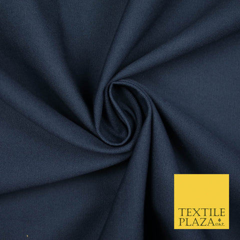 VINTAGE BLUE Premium Plain 100% Cotton Canvas Fabric Upholstery Dress Bags Craft Material 57" 5591