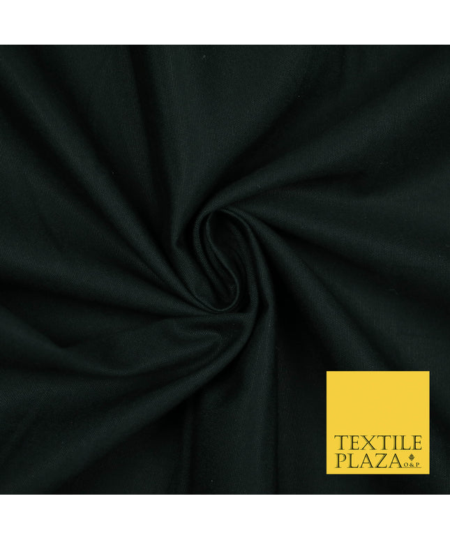 CHARCOAL BLACK GREEN TINT Premium Plain 100% Cotton Canvas Fabric Upholstery Dress Bags Craft Material 57" 5594