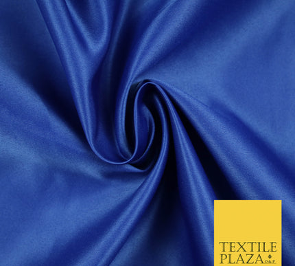 ROYAL BLUE Luxury Plain Smooth Matt Duchess Satin Fabric Material Bridal Wedding Dress 58" 5604