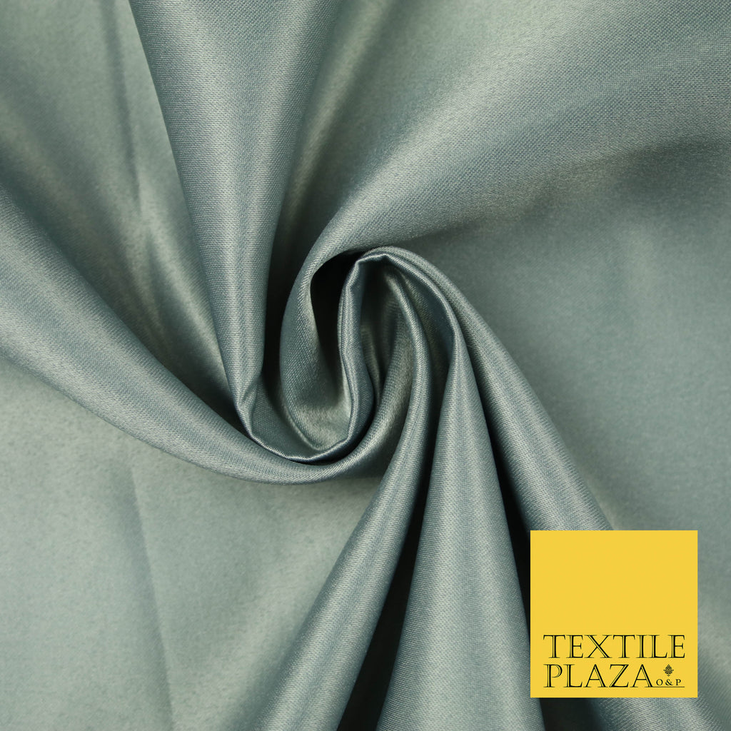 GREY Luxury Plain Smooth Matt Duchess Satin Fabric Material Bridal Wedding Dress 58" 5605