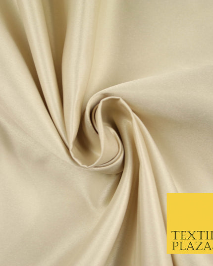 CHAMPAGNE GOLD Luxury Plain Smooth Matt Duchess Satin Fabric Material Bridal Wedding Dress 58" 5607