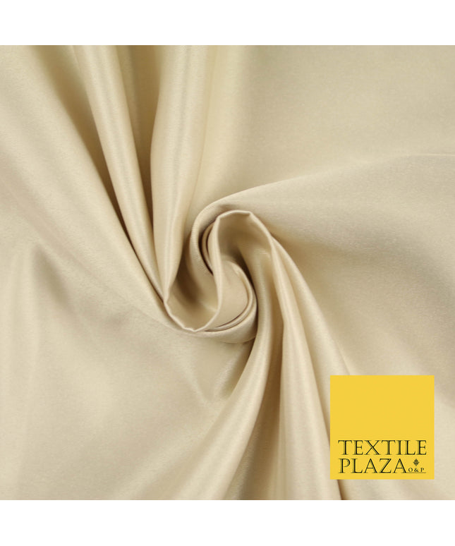 CHAMPAGNE GOLD Luxury Plain Smooth Matt Duchess Satin Fabric Material Bridal Wedding Dress 58" 5607