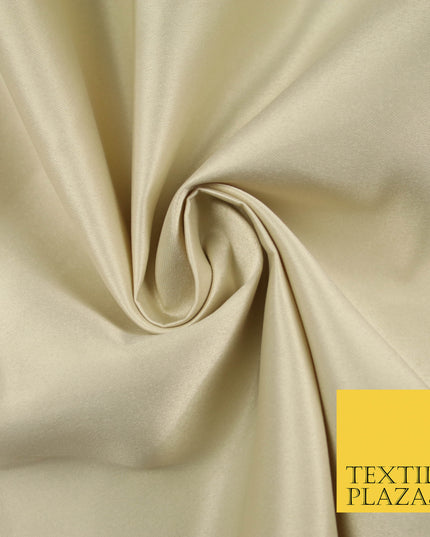 OYSTER GOLD Luxury Plain Smooth Matt Duchess Satin Fabric Material Bridal Wedding Dress 58" 5608