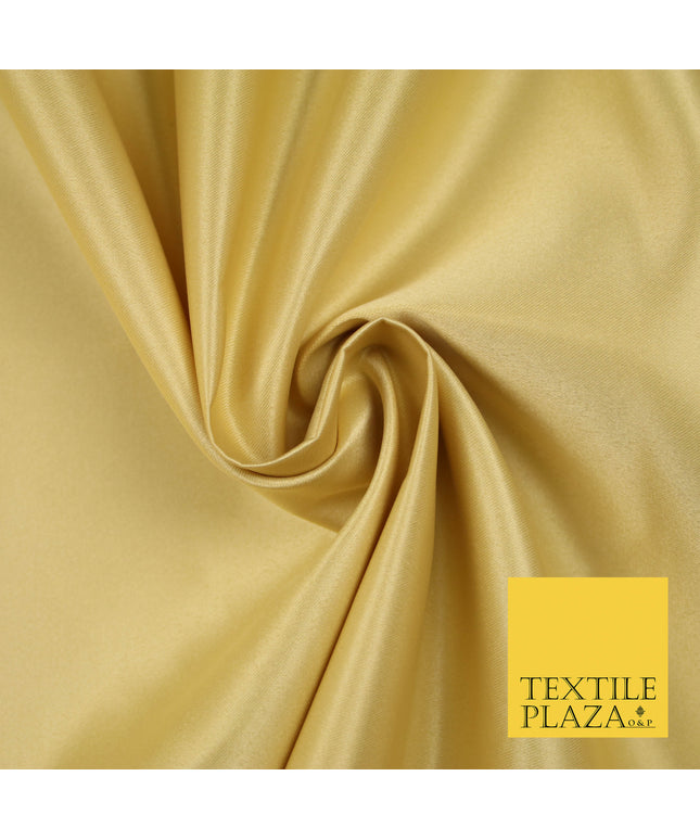 WARM GOLD Luxury Plain Smooth Matt Duchess Satin Fabric Material Bridal Wedding Dress 58" 5610