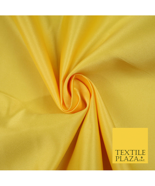 YELLOW Luxury Plain Smooth Matt Duchess Satin Fabric Material Bridal Wedding Dress 58" 5612