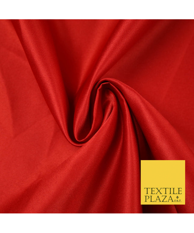 RED Luxury Plain Smooth Matt Duchess Satin Fabric Material Bridal Wedding Dress 58" 5614