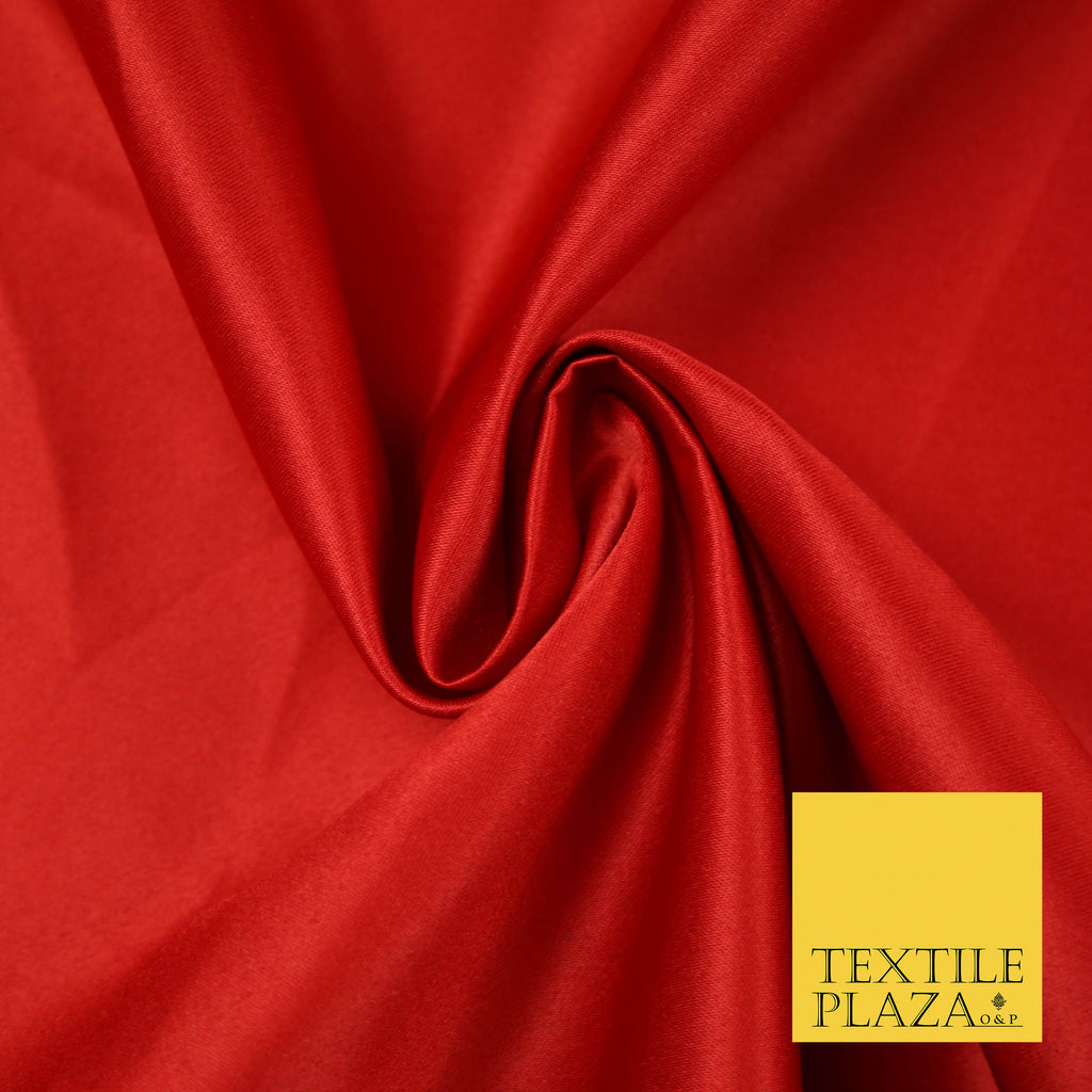 RED Luxury Plain Smooth Matt Duchess Satin Fabric Material Bridal Wedding Dress 58" 5614