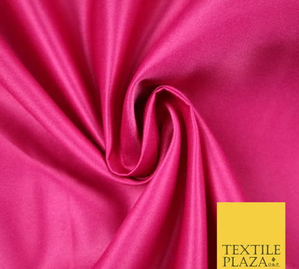 CERISE PINK Luxury Plain Smooth Matt Duchess Satin Fabric Material Bridal Wedding Dress 58" 5619