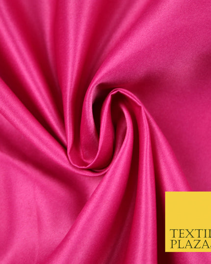 CERISE PINK Luxury Plain Smooth Matt Duchess Satin Fabric Material Bridal Wedding Dress 58" 5619
