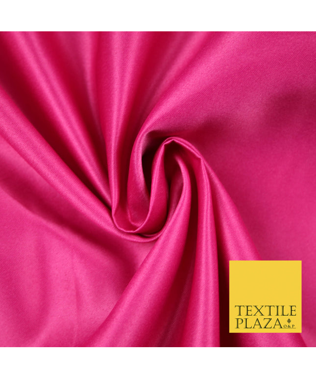 CERISE PINK Luxury Plain Smooth Matt Duchess Satin Fabric Material Bridal Wedding Dress 58" 5619