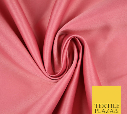 DUSTY ROSE PINK Luxury Plain Smooth Matt Duchess Satin Fabric Material Bridal Wedding Dress 58" 5622
