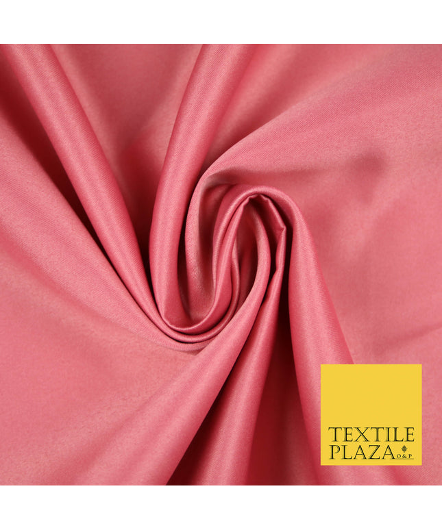 DUSTY ROSE PINK Luxury Plain Smooth Matt Duchess Satin Fabric Material Bridal Wedding Dress 58" 5622
