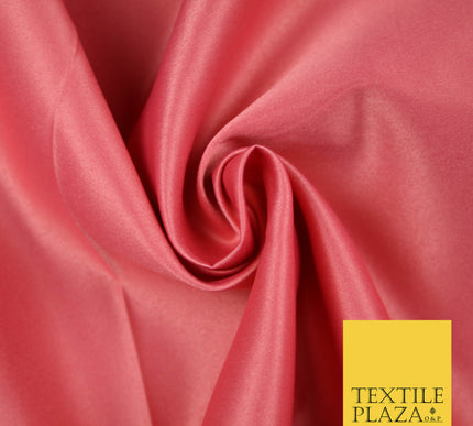 CORAL Luxury Plain Smooth Matt Duchess Satin Fabric Material Bridal Wedding Dress 58" 5623