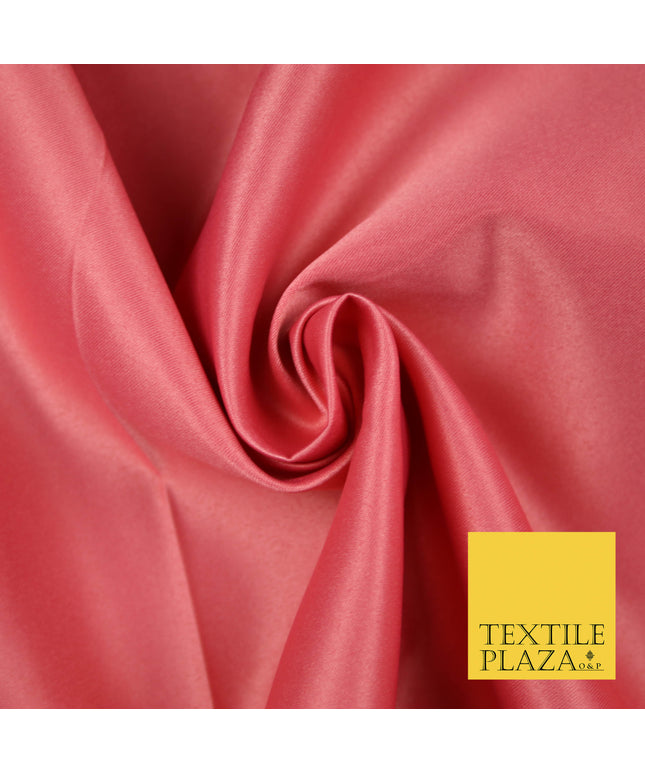 CORAL Luxury Plain Smooth Matt Duchess Satin Fabric Material Bridal Wedding Dress 58" 5623