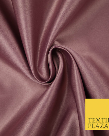 MAUVE Luxury Plain Smooth Matt Duchess Satin Fabric Material Bridal Wedding Dress 58" 5624