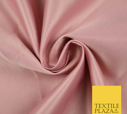 BLUSH PINK Luxury Plain Smooth Matt Duchess Satin Fabric Material Bridal Wedding Dress 58" 5625