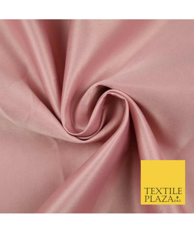 BLUSH PINK Luxury Plain Smooth Matt Duchess Satin Fabric Material Bridal Wedding Dress 58" 5625