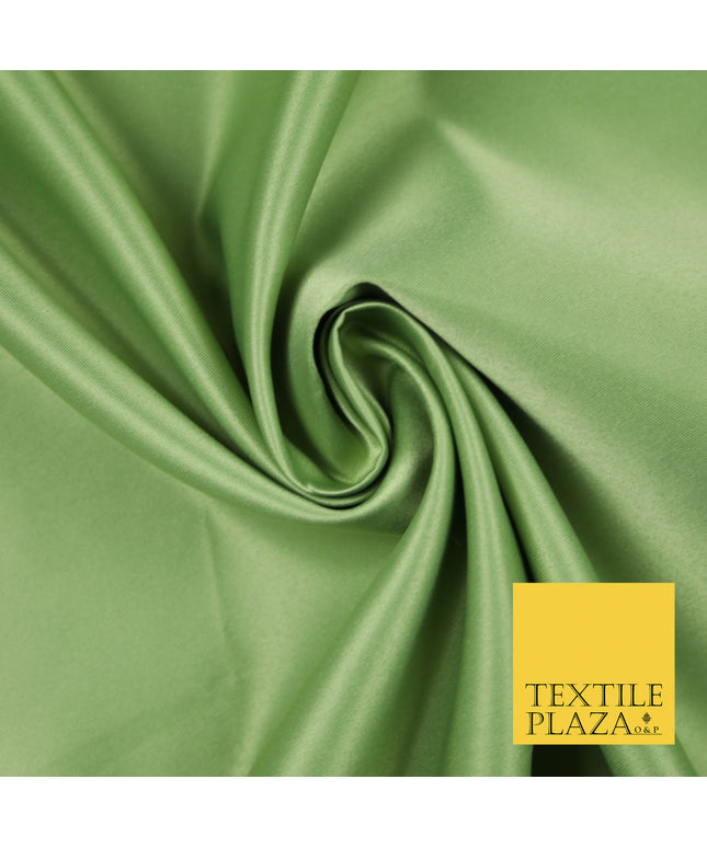 SAGE GREEN Luxury Plain Smooth Matt Duchess Satin Fabric Material Bridal Wedding Dress 58" 5632