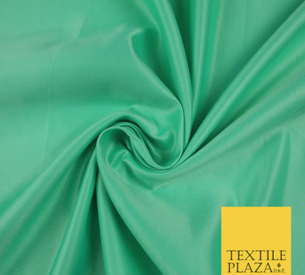 MINT GREEN Luxury Plain Smooth Matt Duchess Satin Fabric Material Bridal Wedding Dress 58" 5635