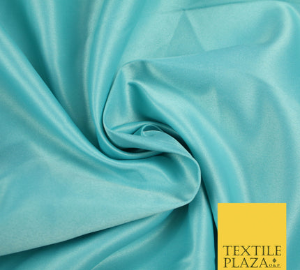 SKY BLUE Luxury Plain Smooth Matt Duchess Satin Fabric Material Bridal Wedding Dress 58" 5636