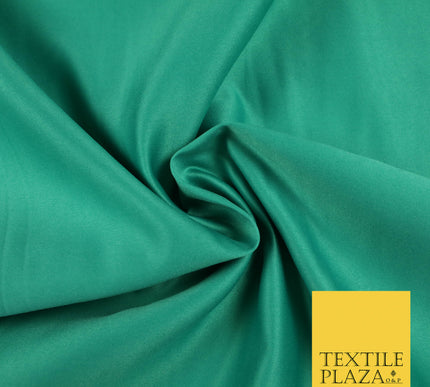 SEA GREEN Luxury Plain Smooth Matt Duchess Satin Fabric Material Bridal Wedding Dress 58" 5638