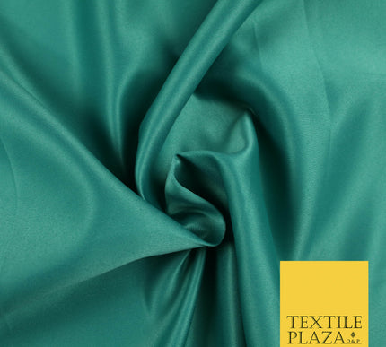 LIGHT JADE Luxury Plain Smooth Matt Duchess Satin Fabric Material Bridal Wedding Dress 58" 5639